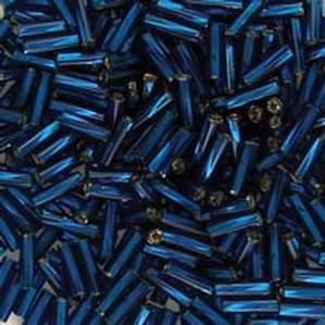 G1T#3-267 Montana Blue Silverlined Twisted Bugles